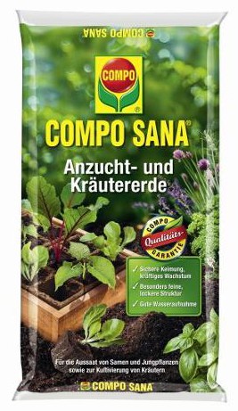 Kräuter und Anzuchterde von Compo 5L